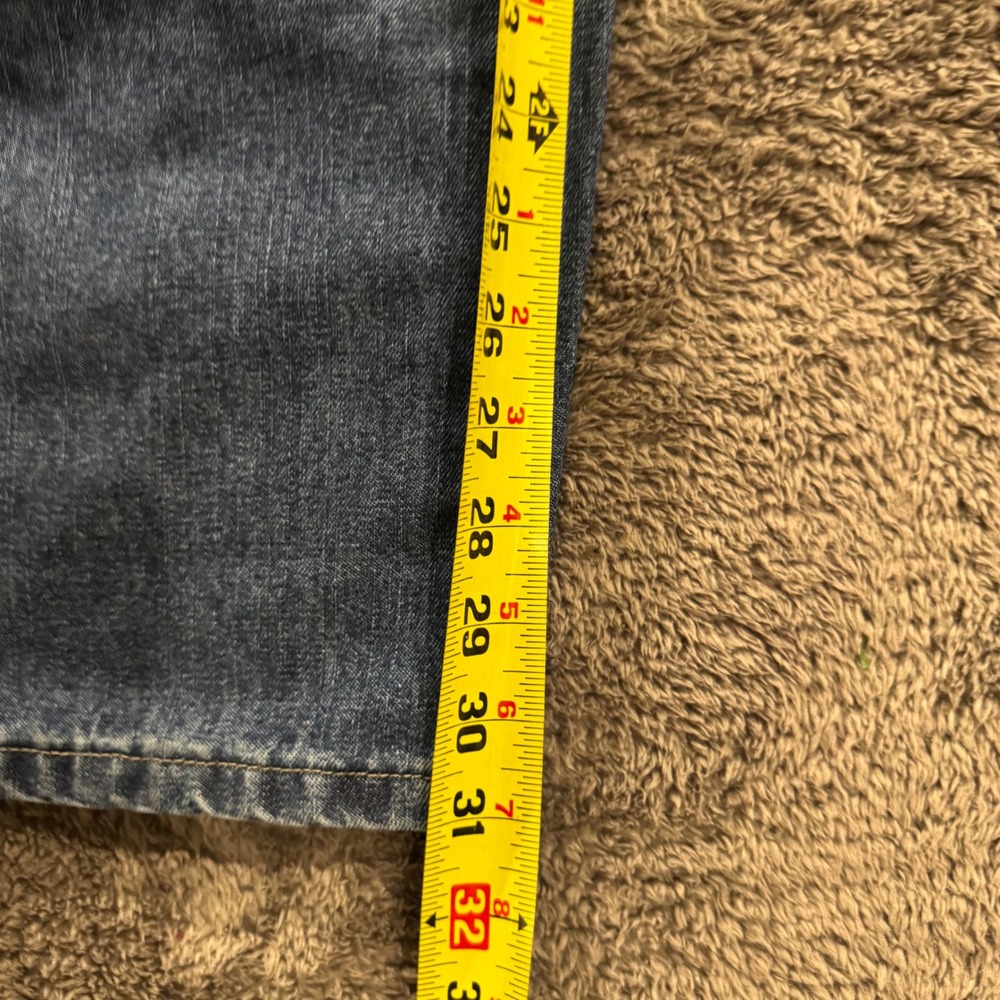Wrangler Riggs Workwear Mens 44x30 Blue Denim Carpenter Jeans 94LSWDV - Picture 6 of 7